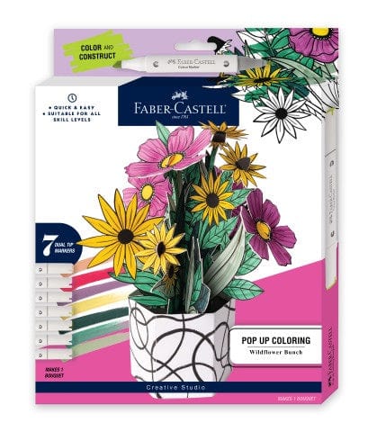 Faber-Castell Art Supplies Pop Up Coloring Wildflower Bunch