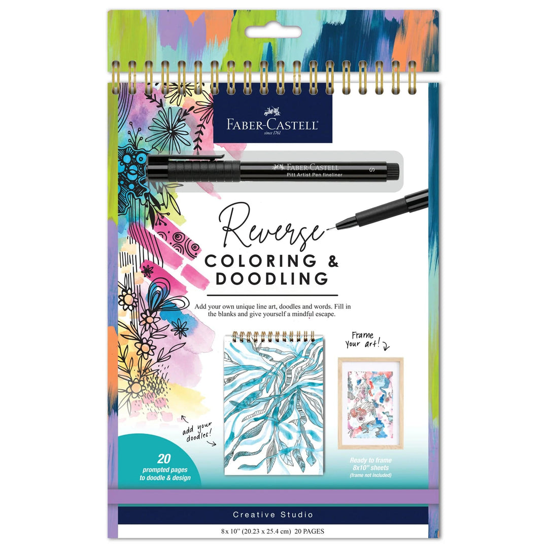 Faber-Castell Art Supplies Reverse Coloring and Doodling Book Brights Edition