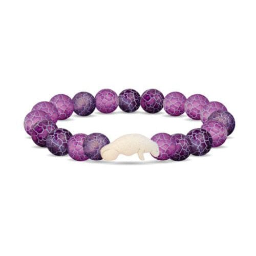 Fahlo Bracelet The Drift Bracelet - Coral Reef Violet (Tracks a Manatee)