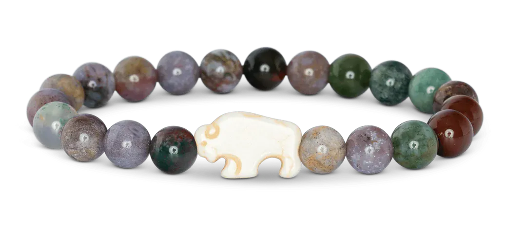 Fahlo Fashion The Roam Bracelet - Prairie Stone (Track a Bison)