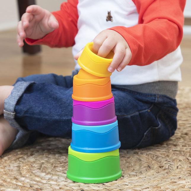 Fat Brain Toys Baby Toy Dimpl Stack