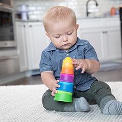 Fat Brain Toys Baby Toy Dimpl Stack