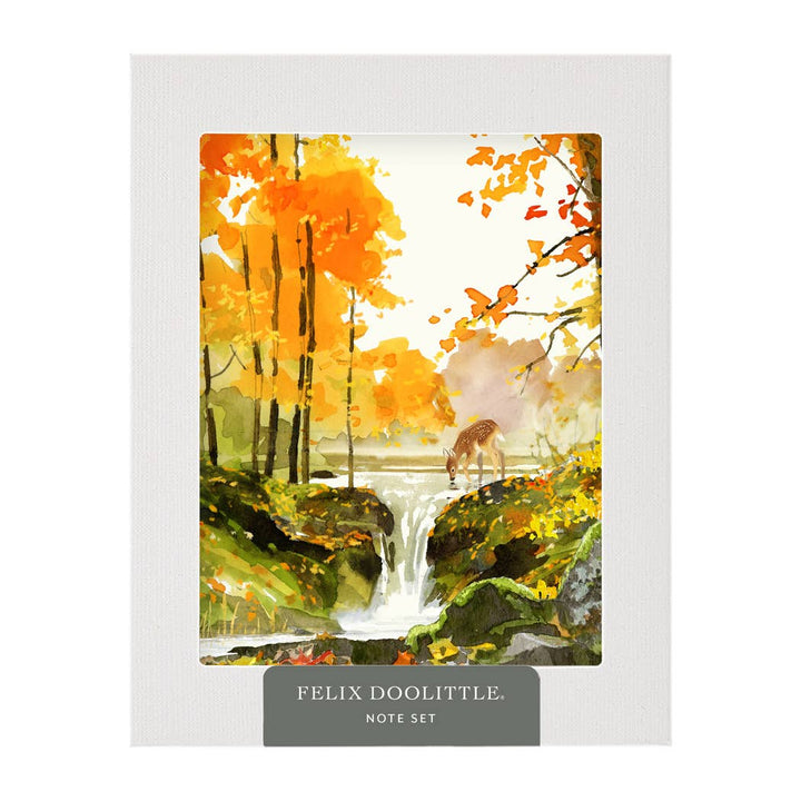 Felix Doolittle Boxed Card Set Golden Woods - Note Set - Autumn/Fall boxed set