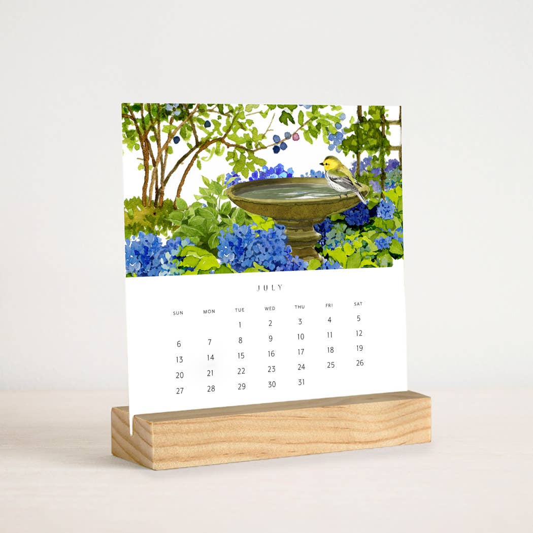 Felix Doolittle Calendar 2025 Desk Calendar - Hidden Garden