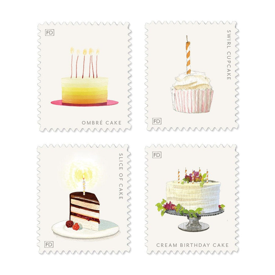 Felix Doolittle Card Birthday Cakes Decorative Labels