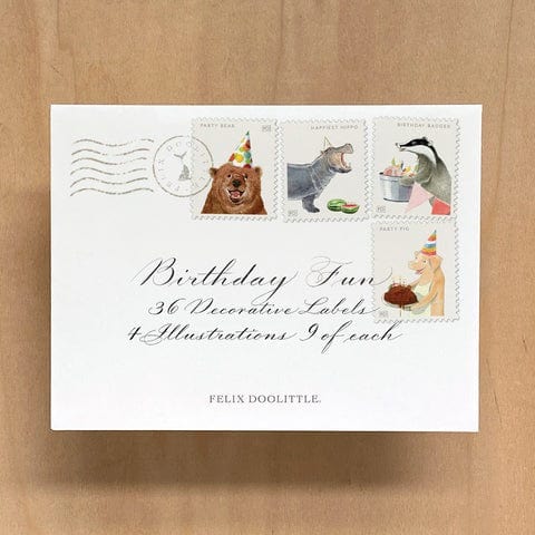 Felix Doolittle Card Birthday Fun Decorative Labels