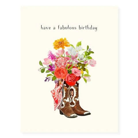 Felix Doolittle Cards Birthday Bootquet - Birthday Card