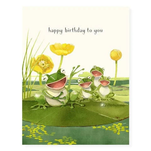 Felix Doolittle Cards Frogcapella - Birthday Card