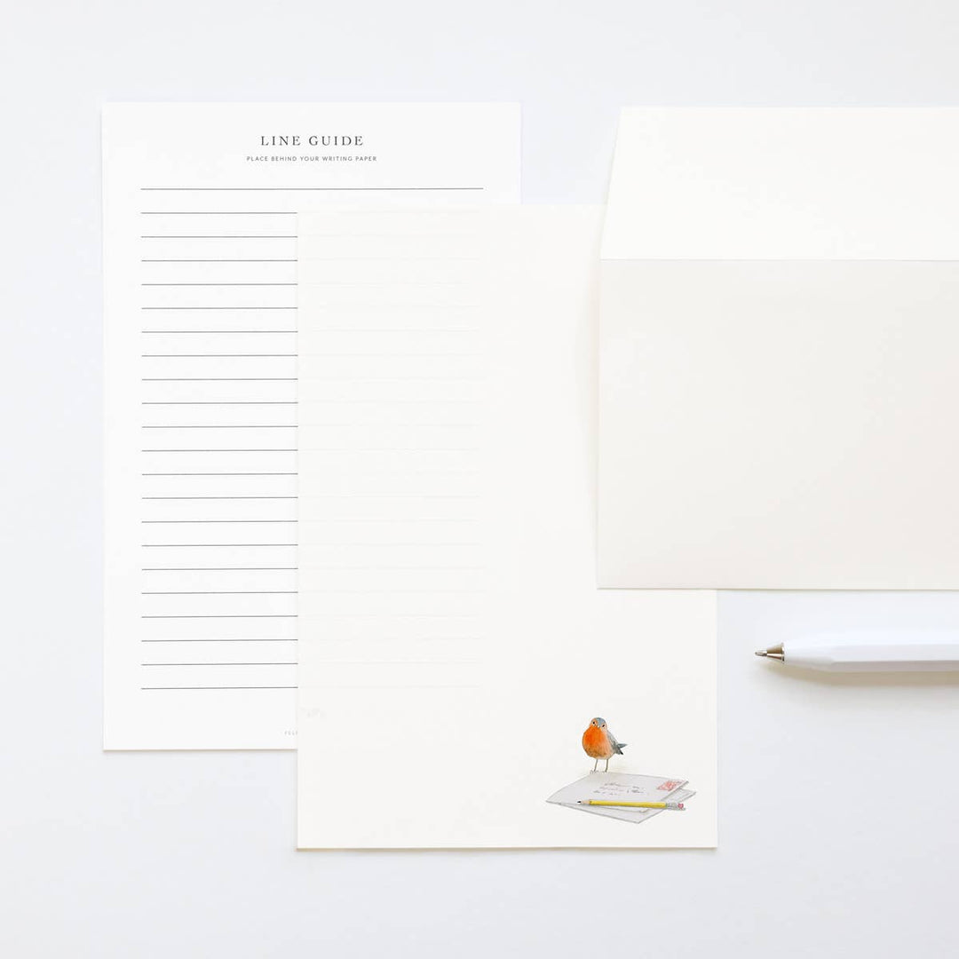 Felix Doolittle paper Dear Friend - Letter Writing Paper - Robin