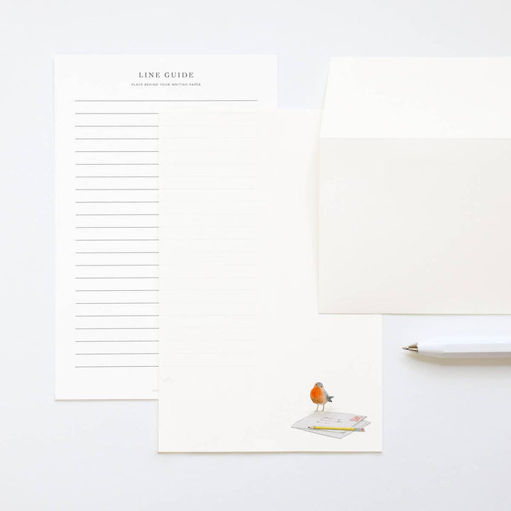 Felix Doolittle paper Dear Friend - Letter Writing Paper - Robin