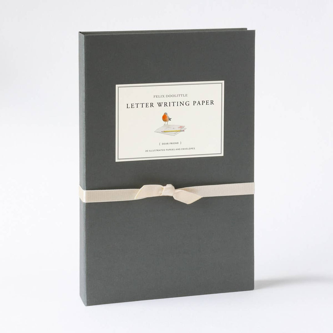 Felix Doolittle paper Dear Friend - Letter Writing Paper - Robin