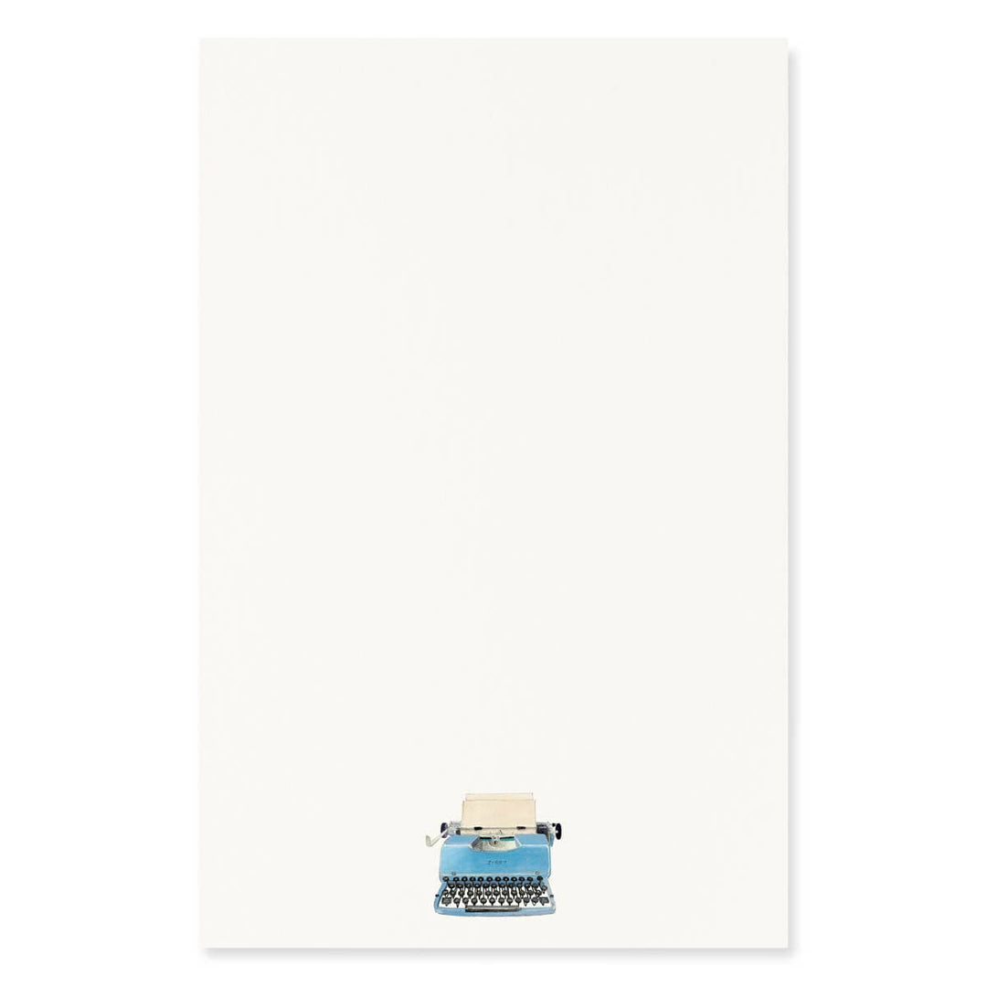 Felix Doolittle paper Next Chapter - Letter Writing Paper - Blue Typewriter