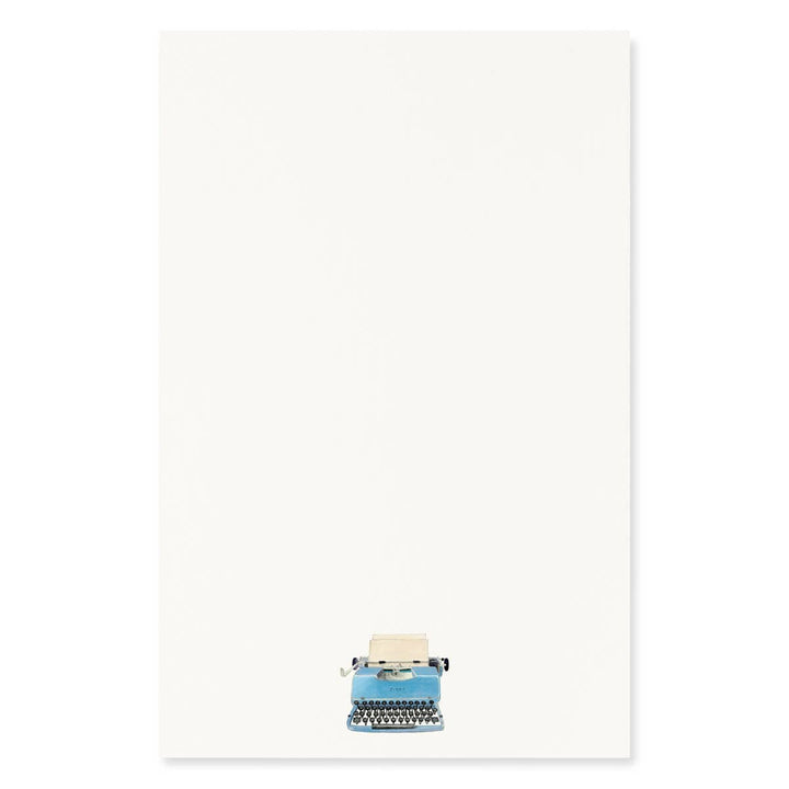 Felix Doolittle paper Next Chapter - Letter Writing Paper - Blue Typewriter