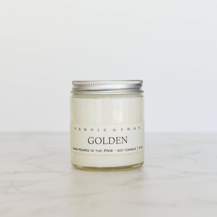 Ferpie & Fray Candle 4oz Golden Candle