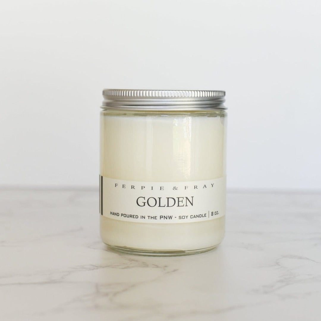 Ferpie & Fray Candle 8oz Golden Candle