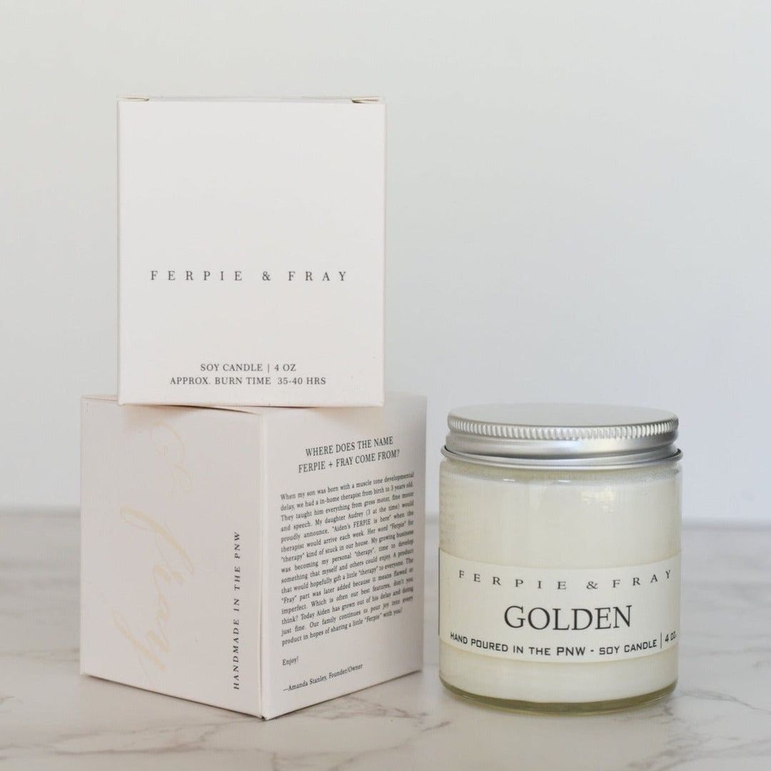 Ferpie & Fray Candle Golden Candle