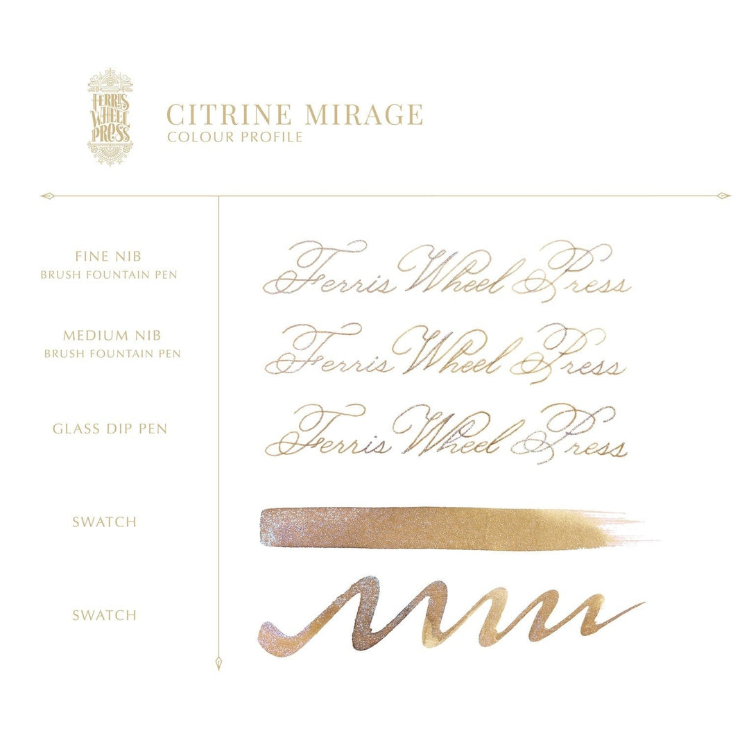 Ferris Wheel Press Paper 20ml Bestiary Series | Citrine Mirage | Ferris Wheel Press