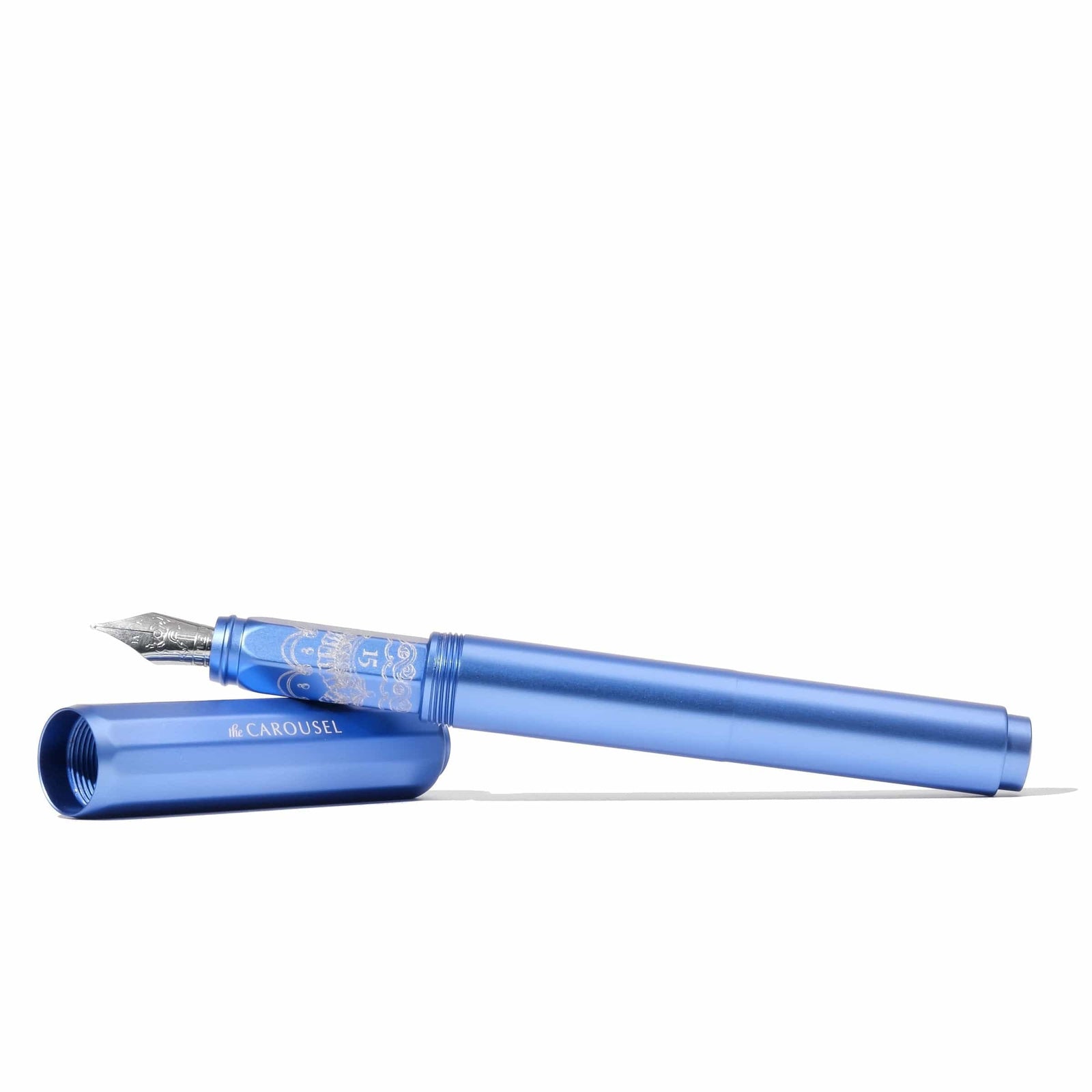 Ferris Wheel Press Paper Limited Edition 2025 | Aluminum Carousel Fountain Pen - Blue Revelry | Ferris Wheel Press
