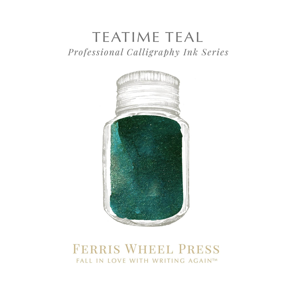 Ferris Wheel Press Pen Ink & Refills 28ml Teatime Teal
