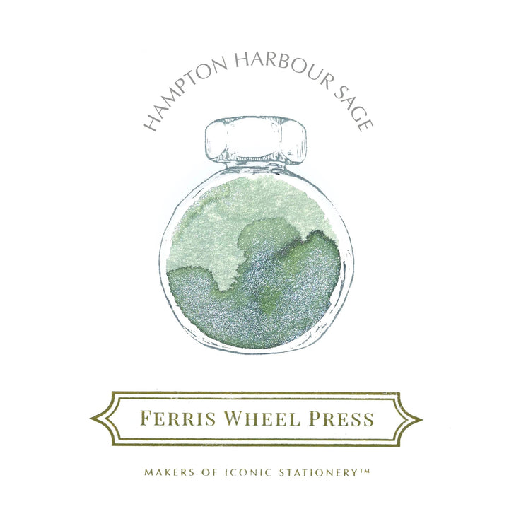 Ferris Wheel Press Pen Ink & Refills 38ml Hampton Harbour Sage Ink
