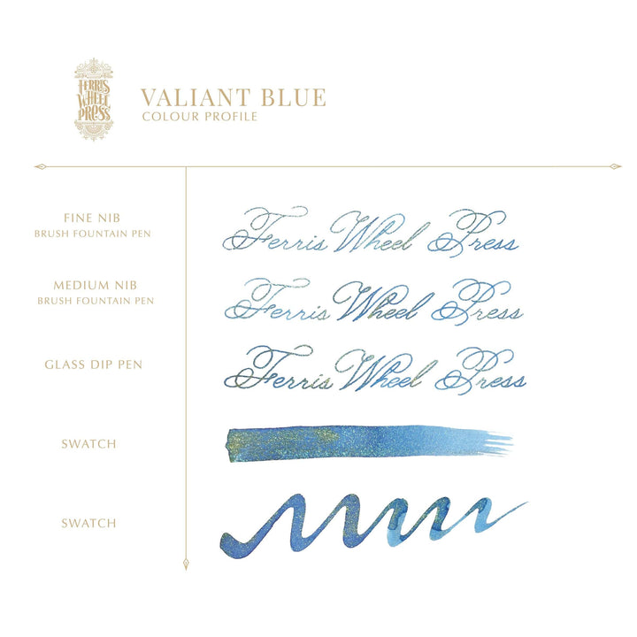 Ferris Wheel Press Pen Ink & Refills FerriTales | The Beauty and the Beast - Valiant Blue