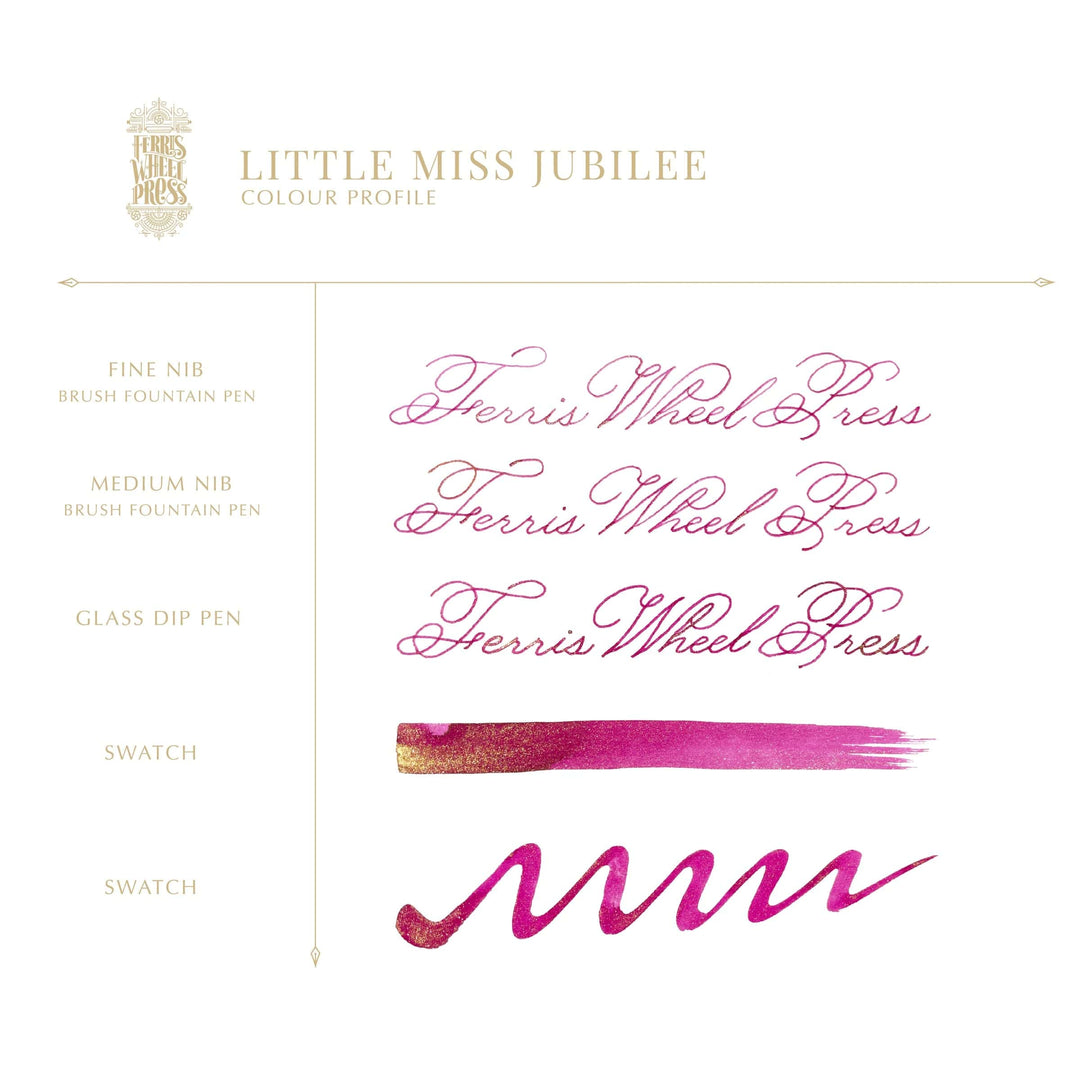 Ferris Wheel Press Pen Ink & Refills Limited Edition | Fountain Pen Ink - Little Miss Jubilee