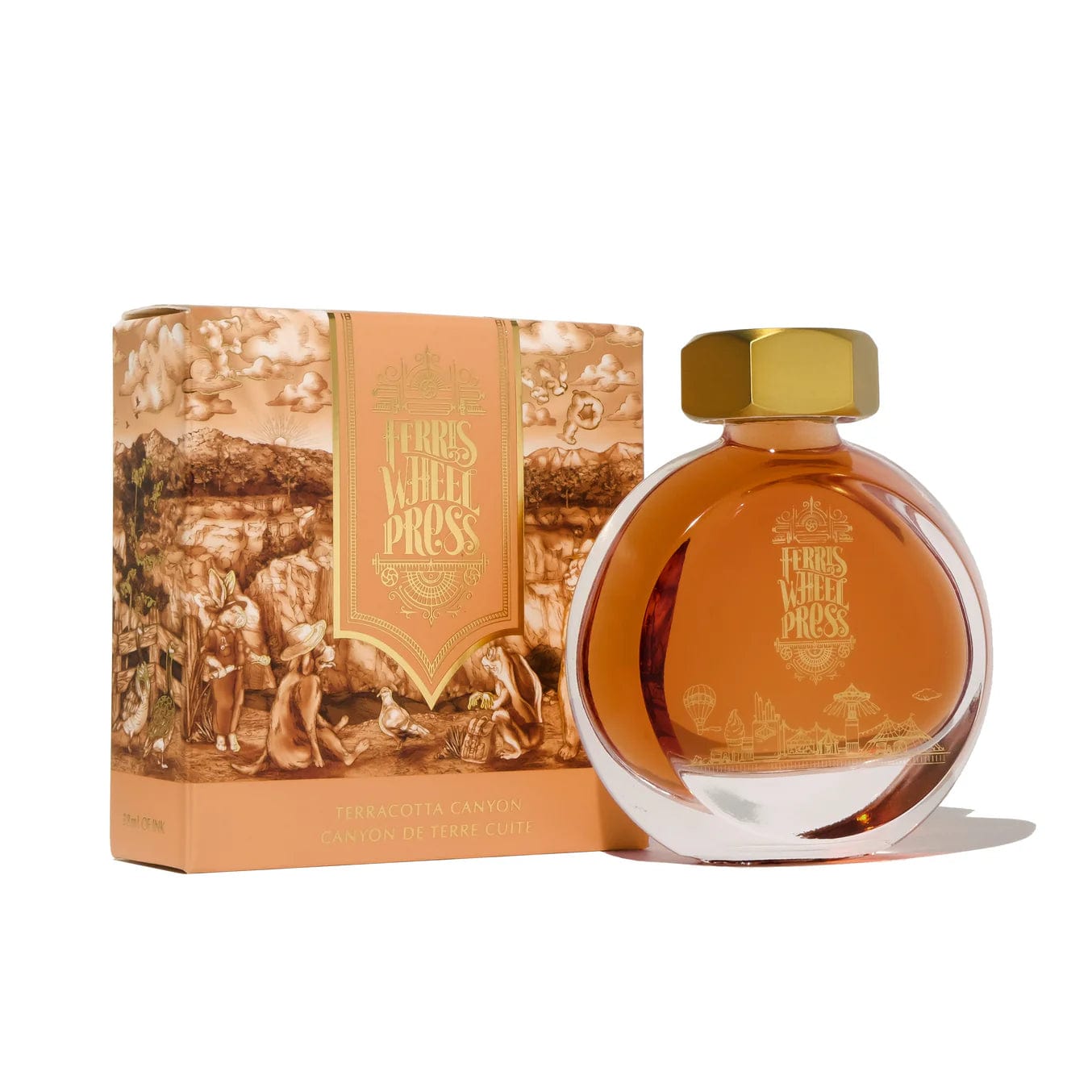 Ferris Wheel Press Pen Ink & Refills Terracotta Canyon Ink 38ml