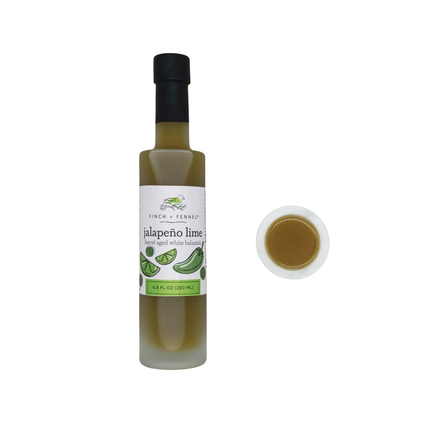 Finch & Fennel Home 6.8 oz. Jalapeño Lime Barrel Aged White Balsamic
