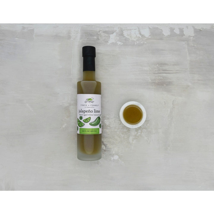 Finch & Fennel Home 6.8 oz. Jalapeño Lime Barrel Aged White Balsamic