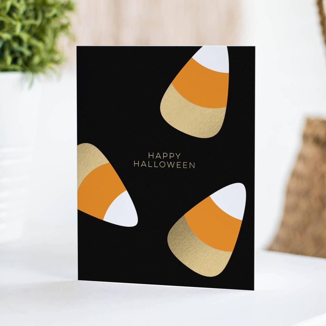 Fine Moments Card Candy Corn Fun – Classic Halloween Card