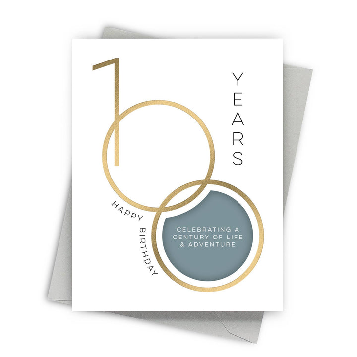 Fine Moments Card Century Celebration – 100 Year Birthday Card