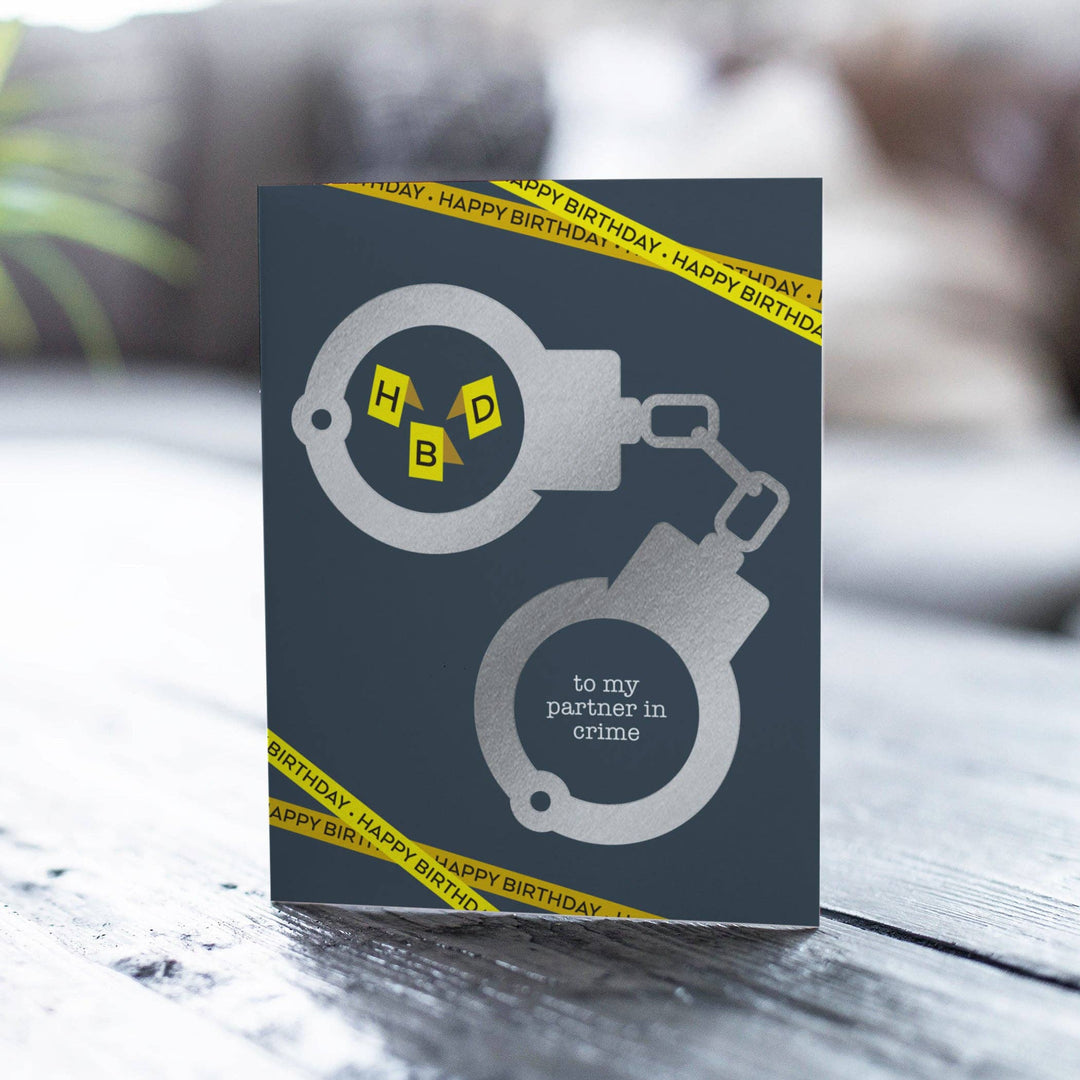 Fine Moments Cards Partner In Crime – Funny Birthday Card