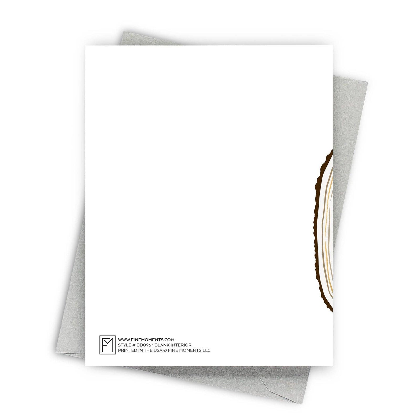 Fine Moments Cards Tree Growth Rings - Reflective Birthday Card