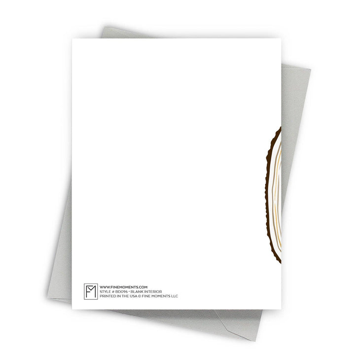 Fine Moments Cards Tree Growth Rings - Reflective Birthday Card