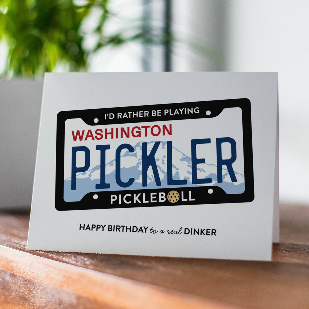Fine Moments Cards Washington Dinker - Pickleball Birthday Card
