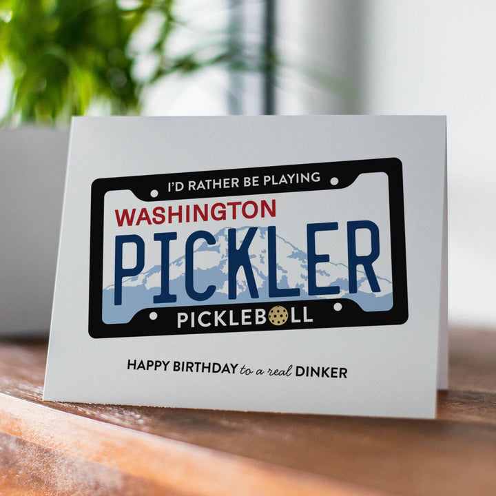 Fine Moments Cards Washington Dinker - Pickleball Birthday Card