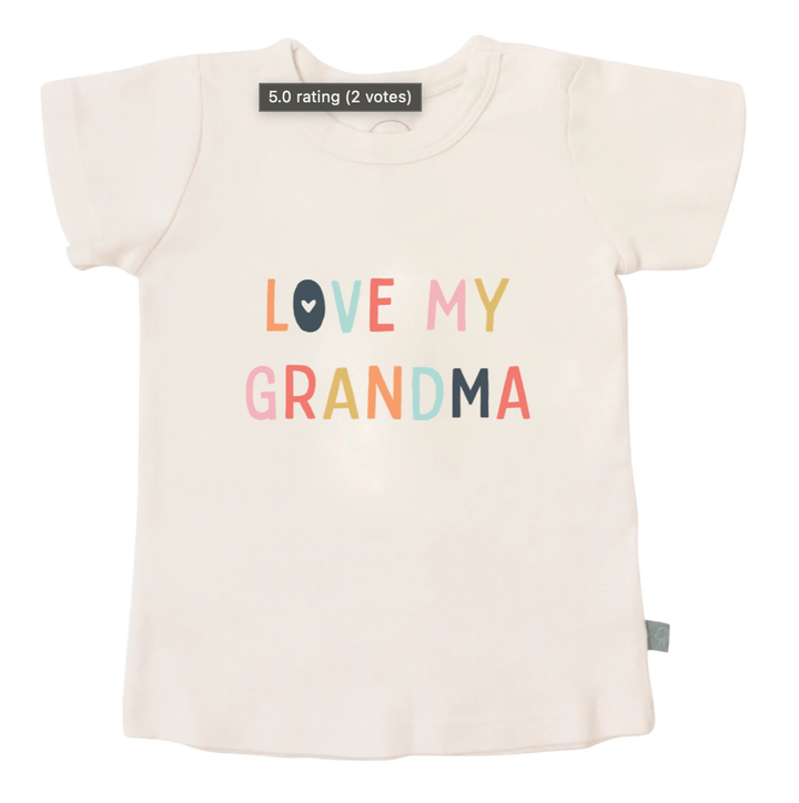 Finn and Emma Baby & Toddler Clothing 12/24M Love My Grandma Graphic Tee