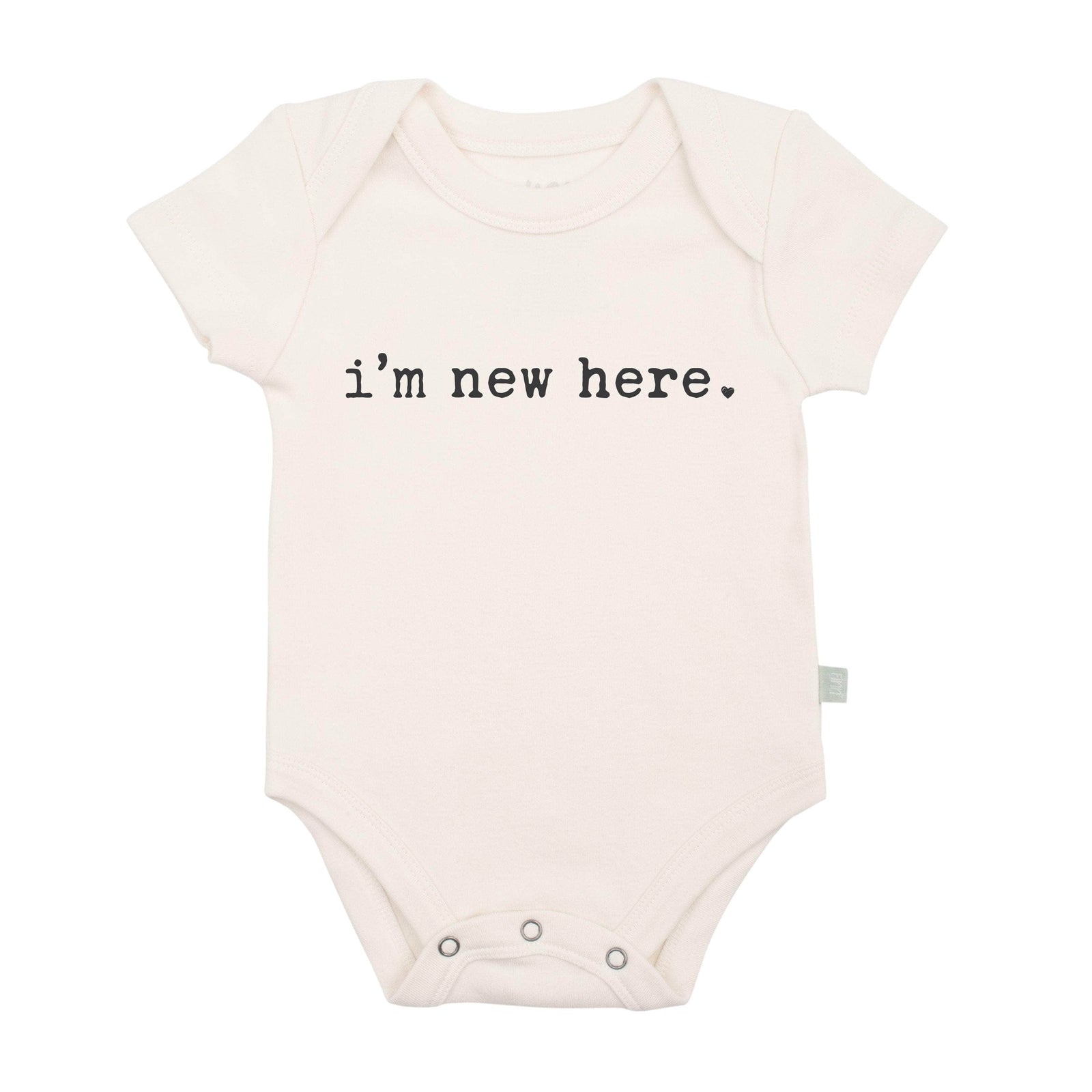 Finn + Emma 0-3M i'm new here Bodysuit