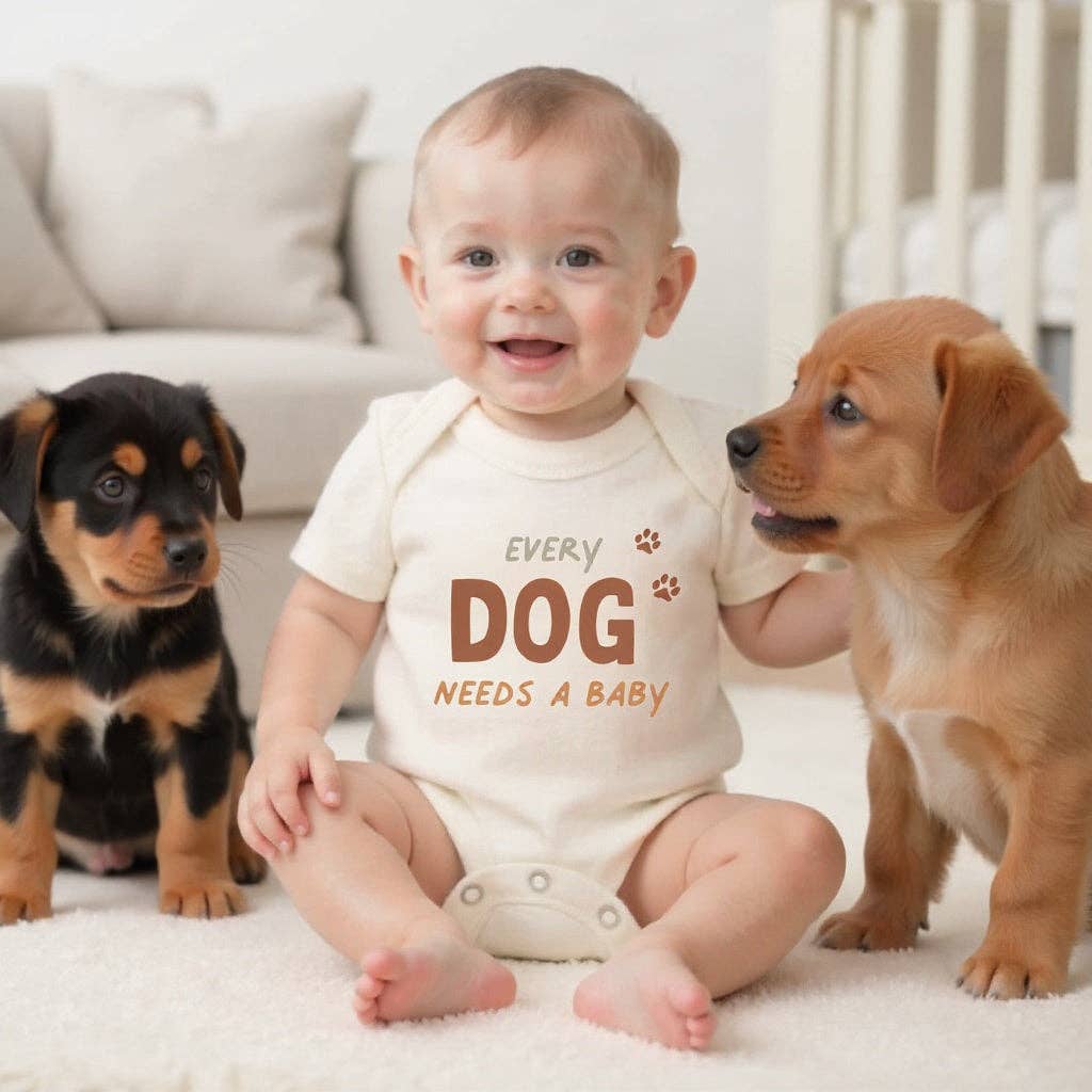 Finn + Emma Baby Every Dog Needs A Baby Bodysuit