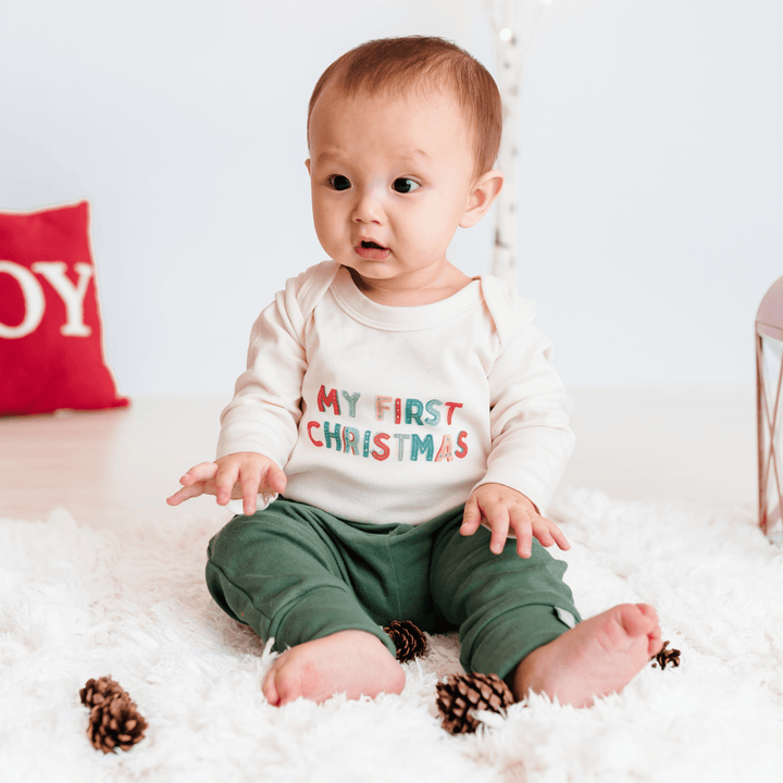 Finn + Emma my first christmas (long sleeve) Bodysuit