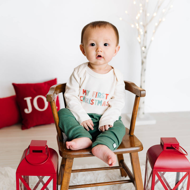 Finn + Emma my first christmas (long sleeve) Bodysuit