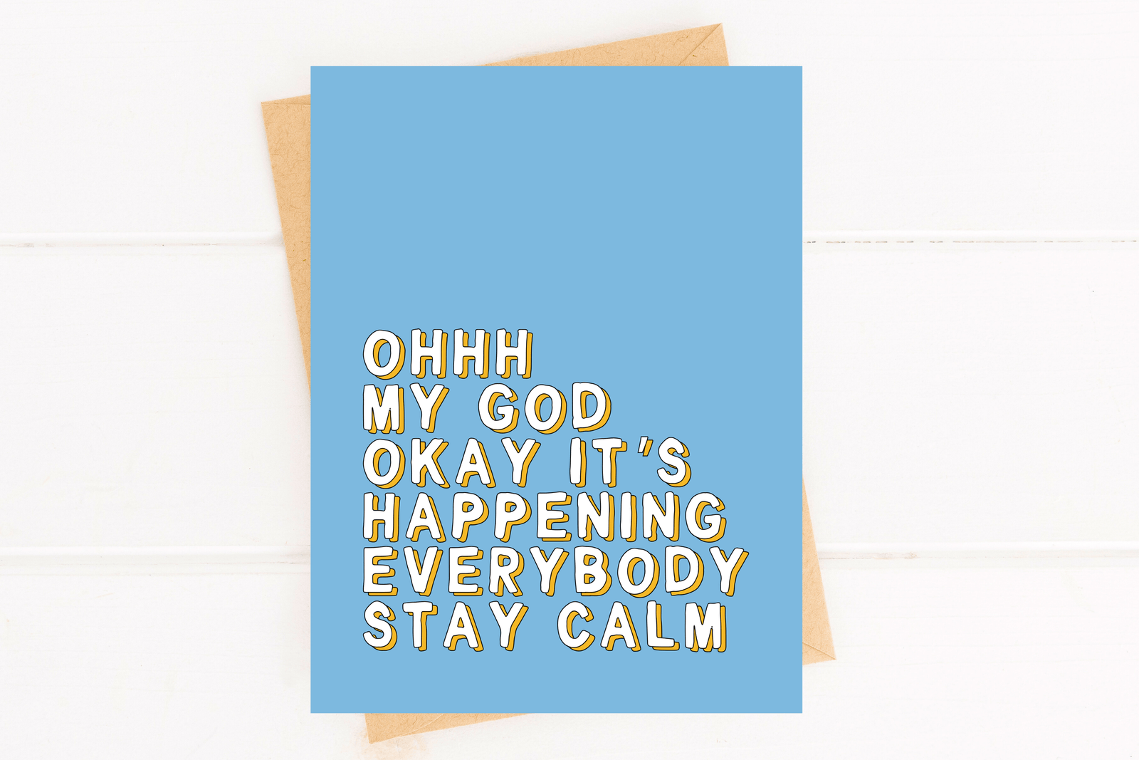 Five Dot Post Cards It's Happening Card