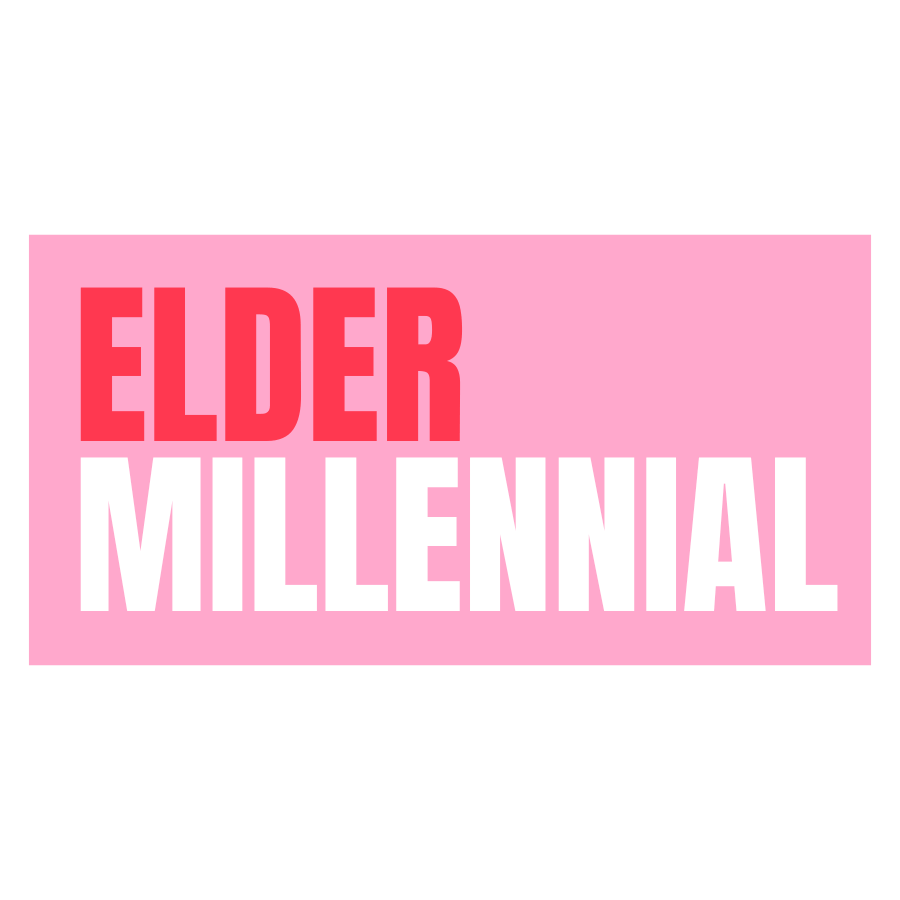 Five Dot Post Sticker Elder Millennial Pink Vinyl Sticker