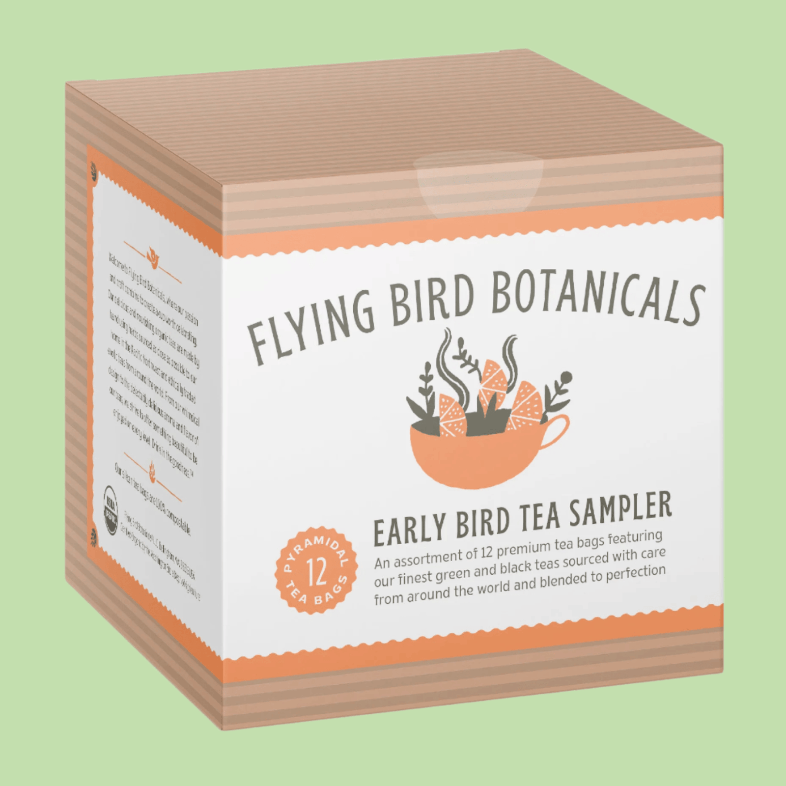 Flying Bird Botanicals Sampler Box "Early Bird Tea Sampler" - Case of 3
