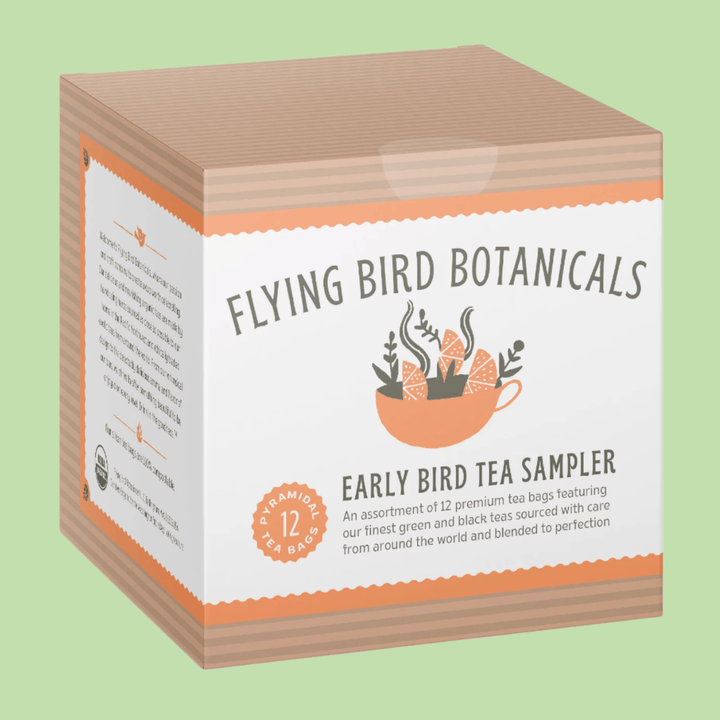 Flying Bird Botanicals Sampler Box "Early Bird Tea Sampler" - Case of 3