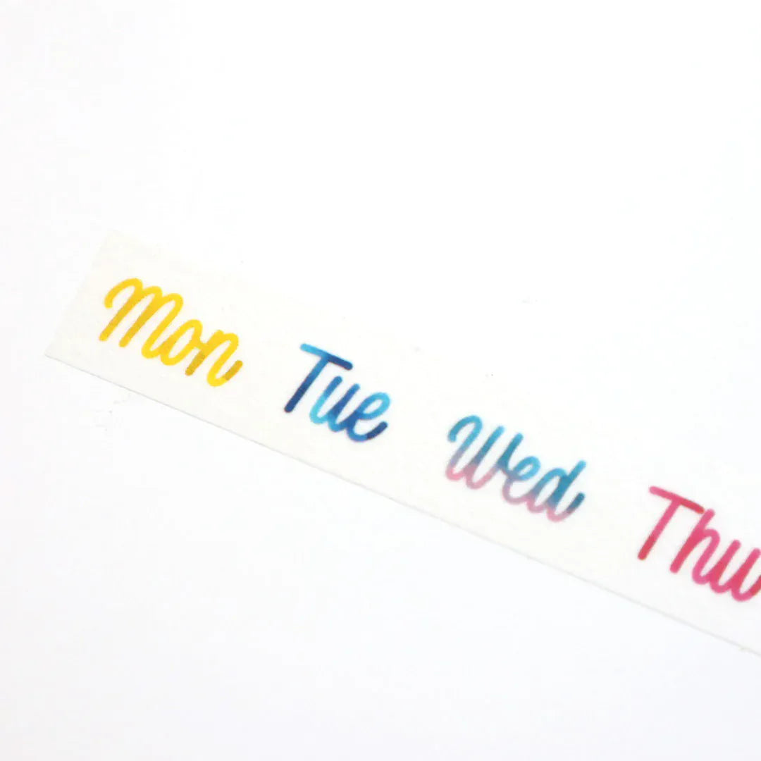 forme. Paper Washi Tape Calla Lily Days of the Week | forme.