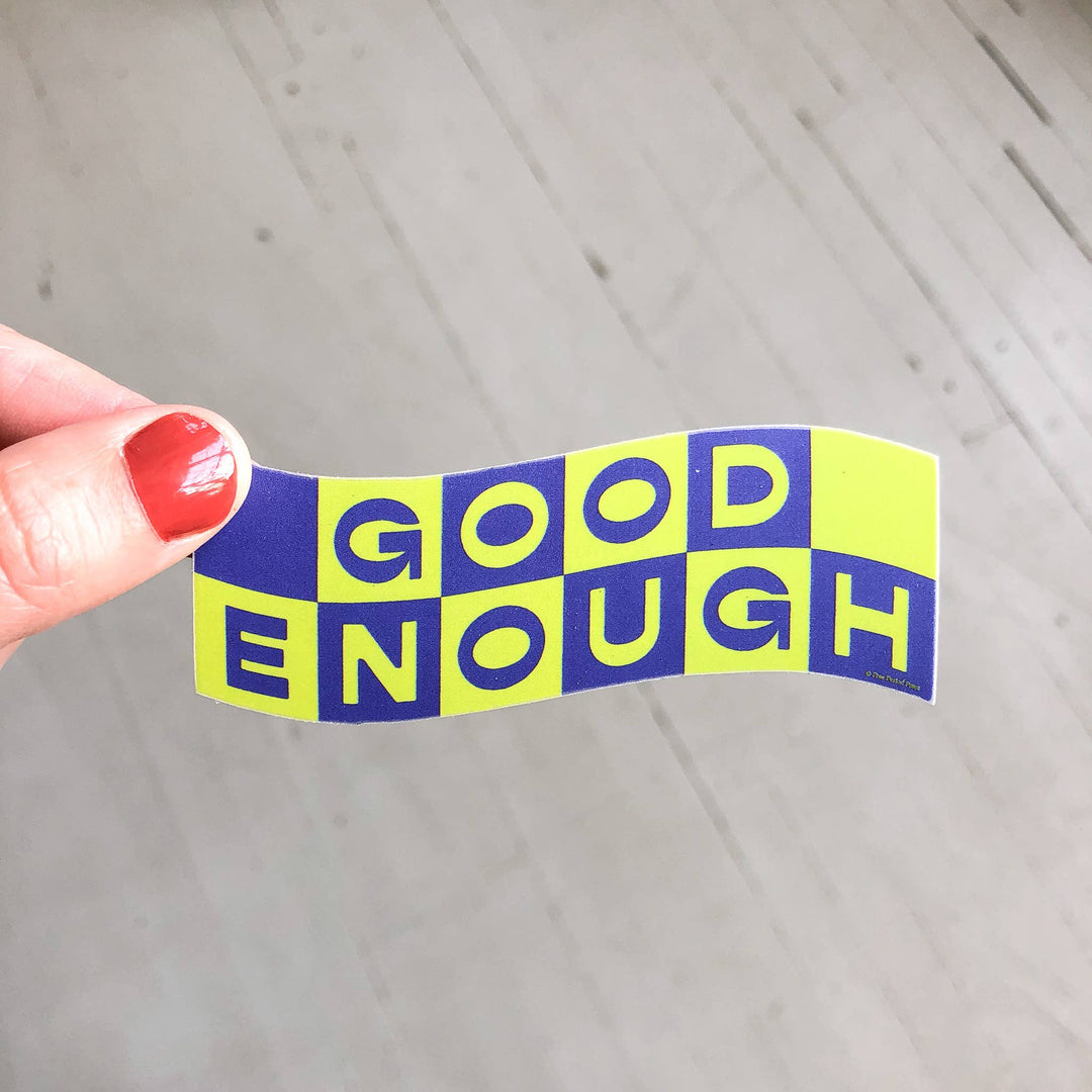 Free Period Press Cards Good Enough Vinyl Decal Sticker