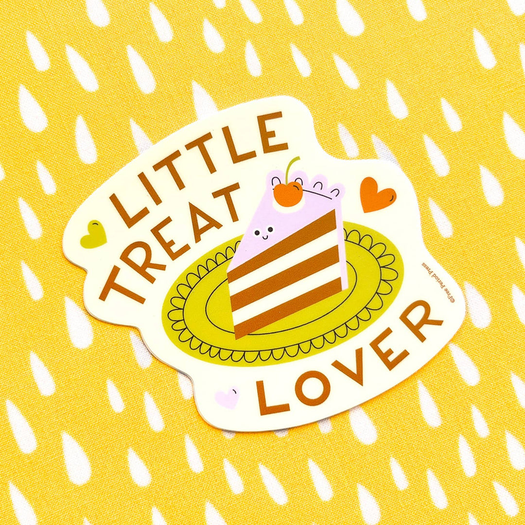 Free Period Press Cards Little Treat Lover Cake Vinyl Decal Sticker