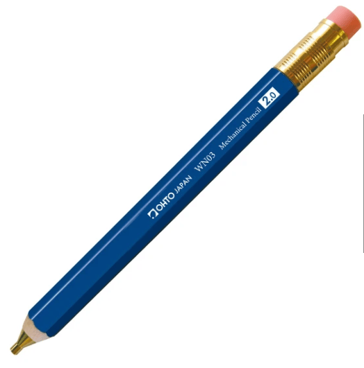 Fuji Paper Blue OHTO Mechanical Pencil 2.0mm – Wooden Barrel