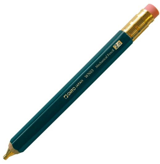 Fuji Paper Green OHTO Mechanical Pencil 2.0mm – Wooden Barrel